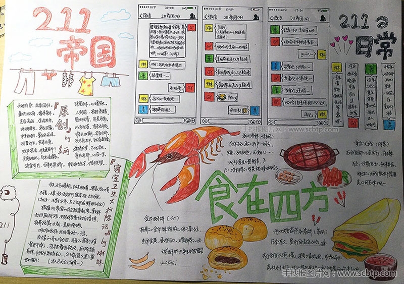 关于饮食安全的手抄报图片