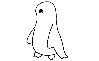 儿童简笔画企鹅的画法