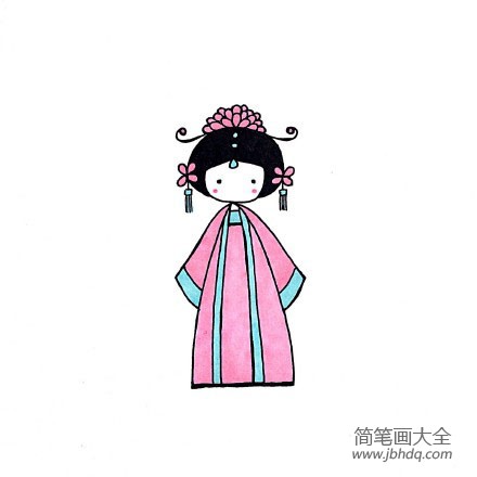 中国宫廷人物简笔画