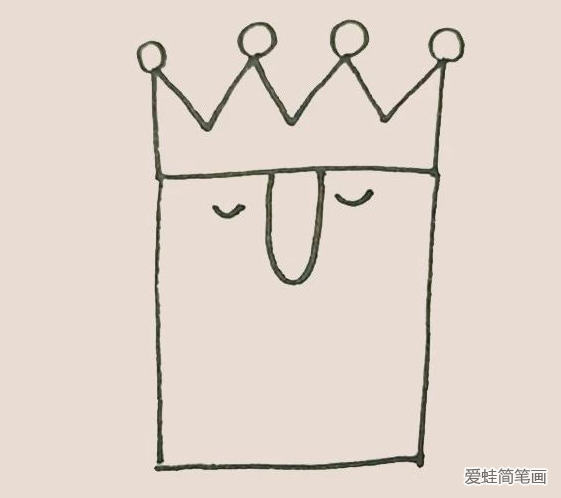 简笔画之国王