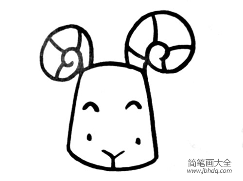 儿童动物简笔画绵羊的画法