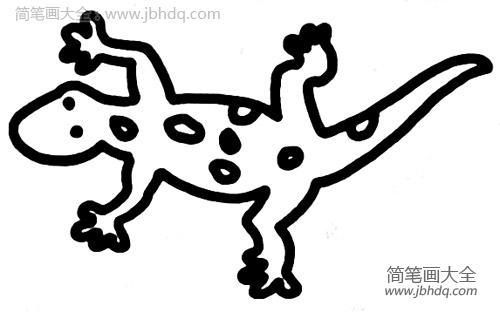 壁虎简笔画画法