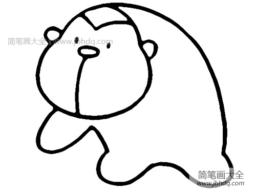 大猩猩的简笔画画法