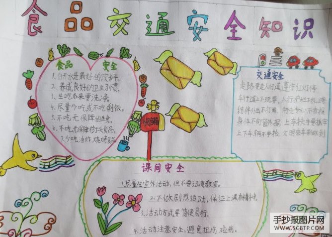 民以食为天,食品安全就是天大的事的手抄报
