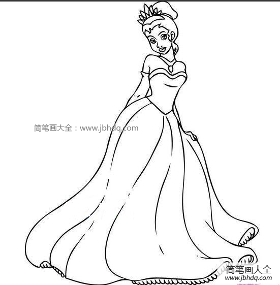 白雪公主简笔画