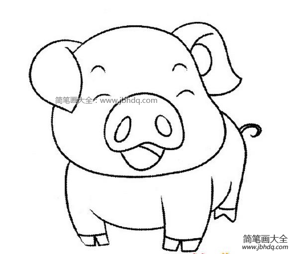 开心的小猪