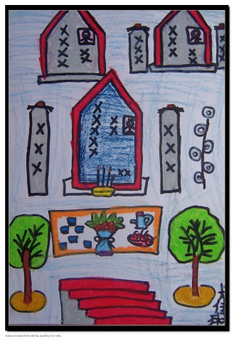 清明节绘画作品-祭祖扫墓