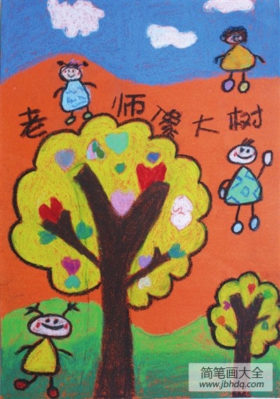 教师节儿童画:老师,您辛苦了