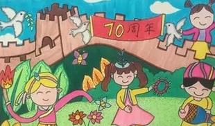 纪念抗战胜利70周年画-传递胜利之火