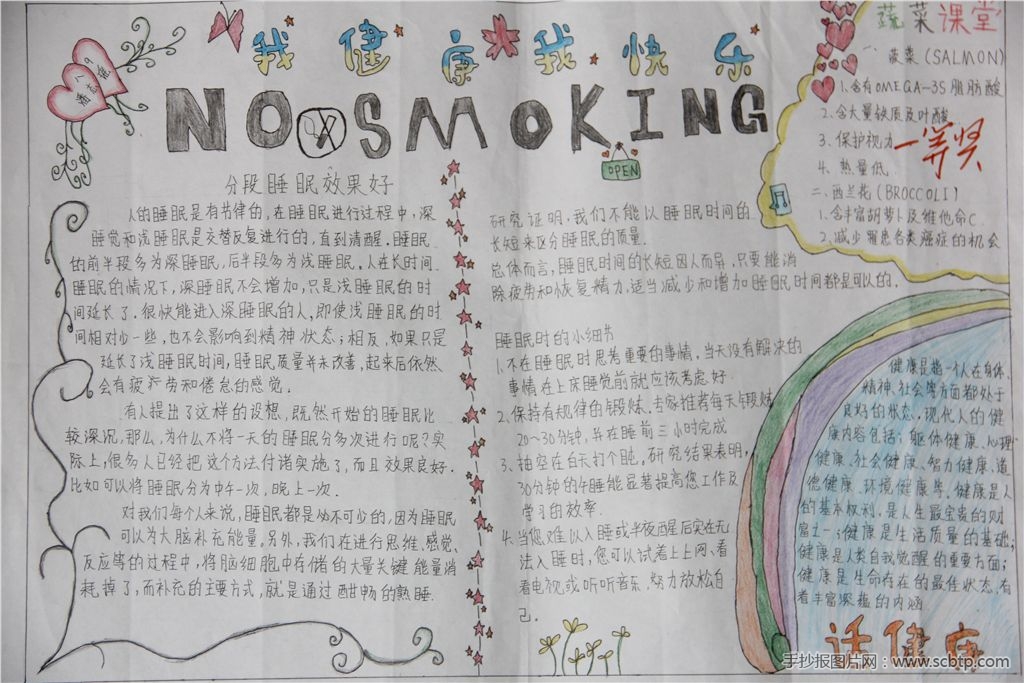 “快乐生活,健康成长”手抄报大全