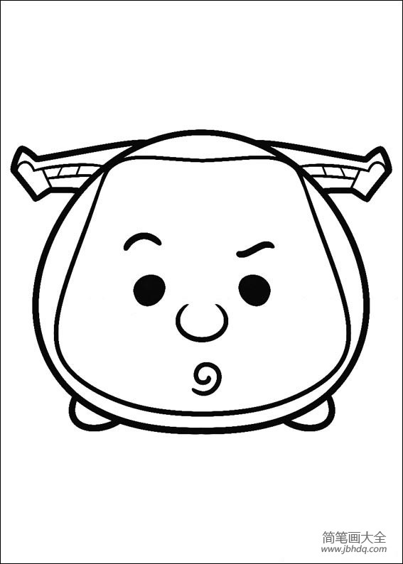 萌萌的tsum tsum 娃娃简笔画