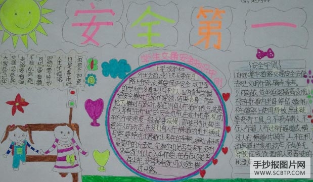 交通知识,我知道的手抄报