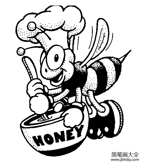 卡通小蜜蜂简笔画图片大全