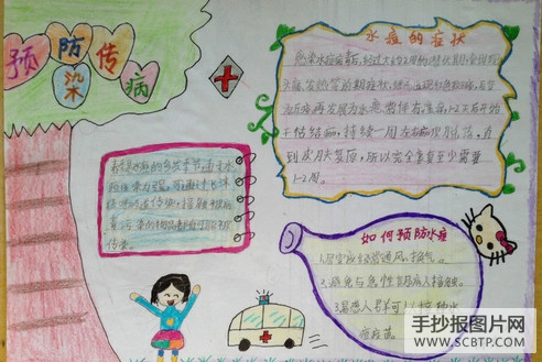 预防传染病,人人有责的手抄报