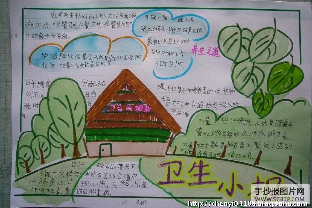 关于讲究卫生,关注健康的手抄报