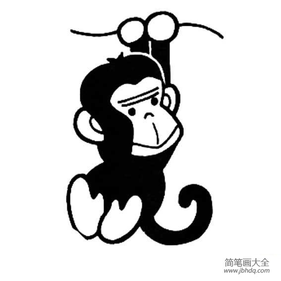 幼儿猴子的画法简笔画