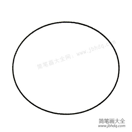 1．先画头部轮廓。