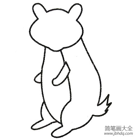 獾简笔画大全及画法步骤