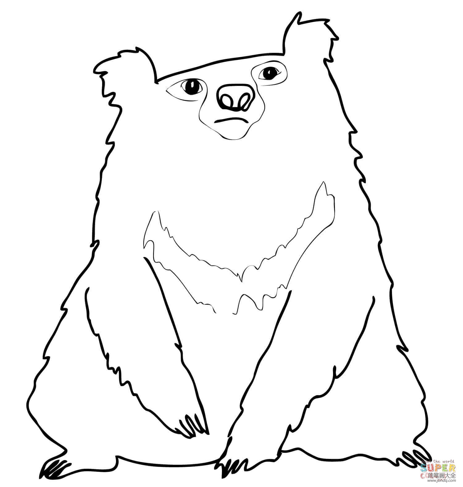 懒熊简笔画画法