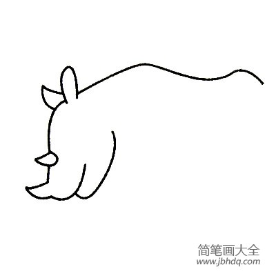 犀牛简笔画大全及画法步骤