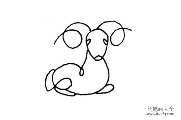 儿童简笔画 关于羊的简笔画