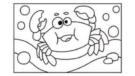 小螃蟹简笔画
