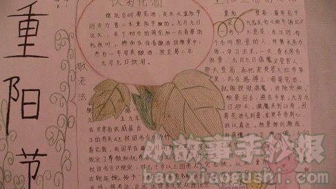 重阳节的手抄报大全_重阳,登高