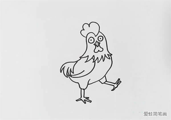 公鸡怎么画简单又漂亮