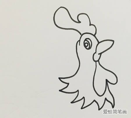 大公鸡简笔画