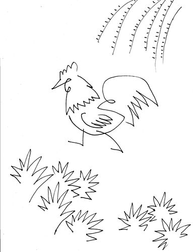 公鸡的简笔画法介绍