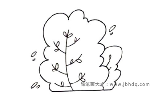 4.画几片飘落的树叶
