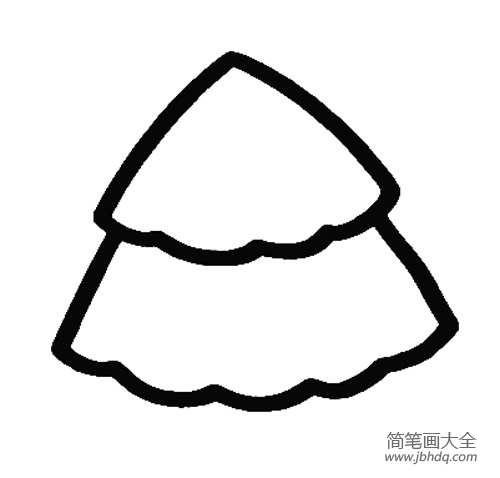 松树简笔画画法