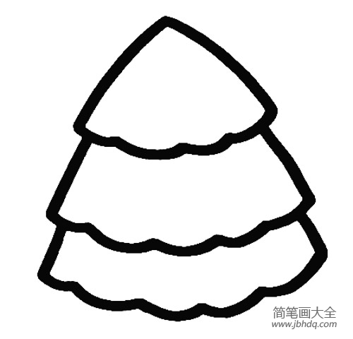 松树简笔画画法