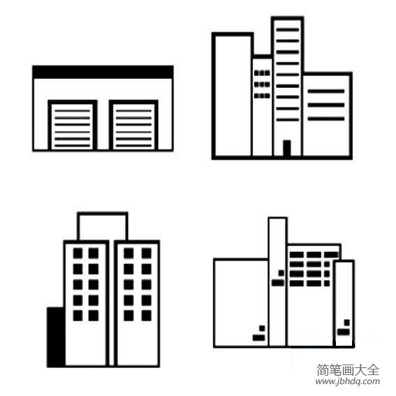 幼儿高楼简笔画图片