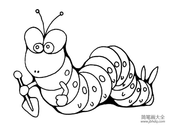 昆虫简笔画大全 毛毛虫简笔画