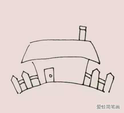 房子小树简笔画
