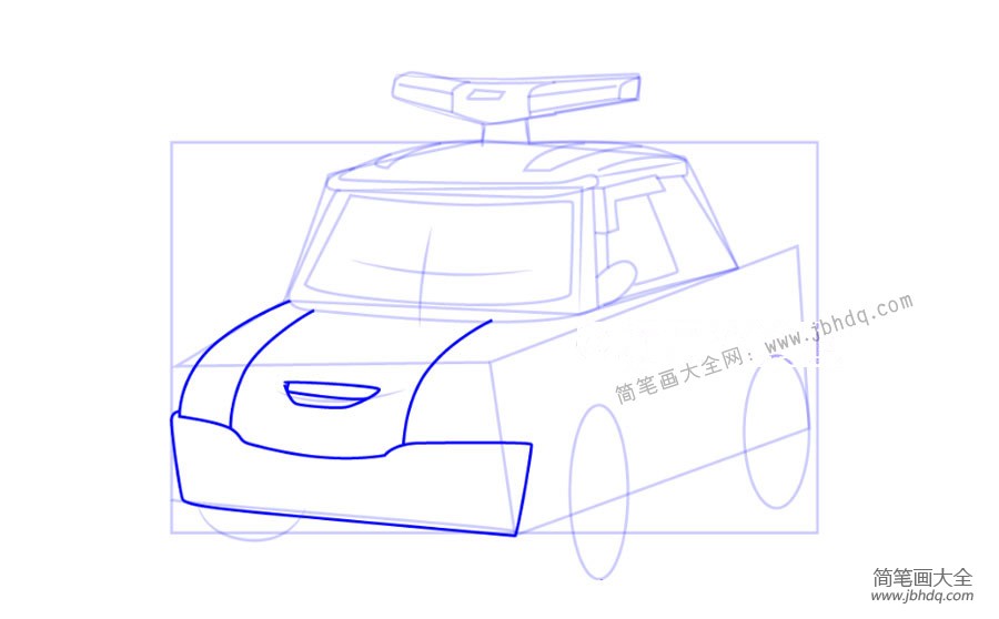 6.画警车前脸