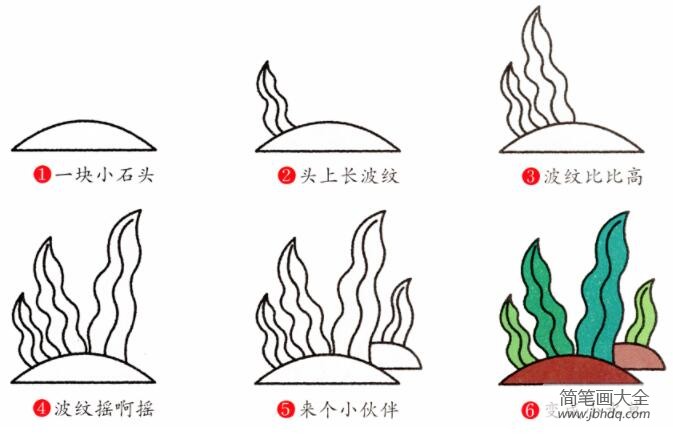 水草的画法