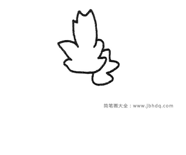 秋葵简笔画步骤2