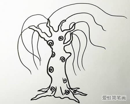 垂柳简笔画