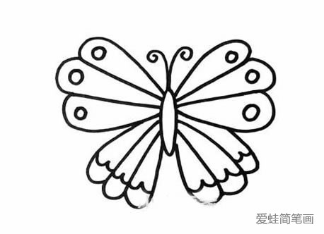 蝴蝶简笔画