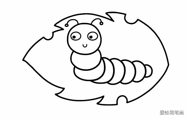 毛毛虫简笔画