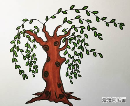 垂柳简笔画