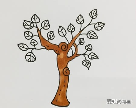 桑树简笔画