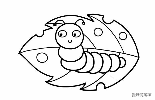 毛毛虫简笔画