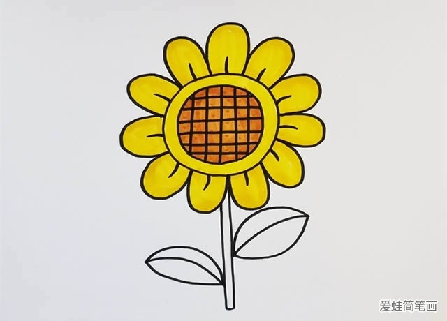向日葵简笔画