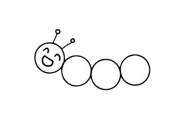 毛毛虫简笔画