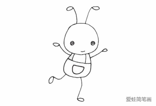 蚂蚁简笔画