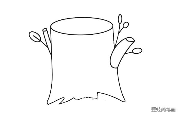 树桩简笔画
