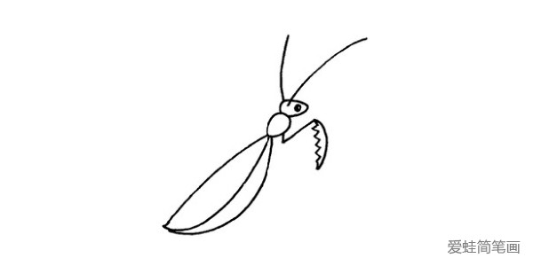 螳螂简笔画
